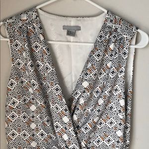 Geometric H&M dress with side zip